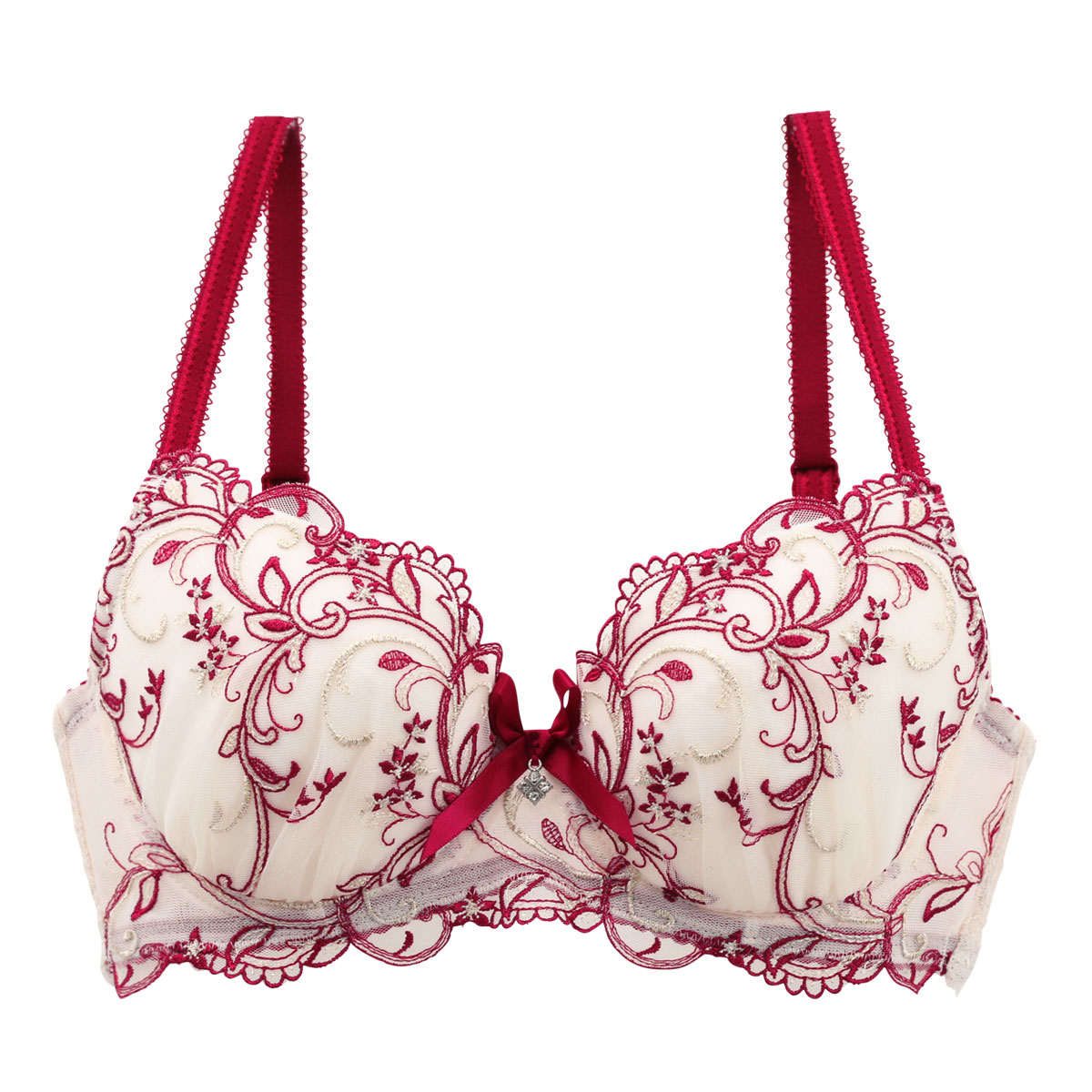 リサマリ Risa Magli レーヌ Reine リース ブラジャー EF 谷間ブラ 単品(RE-レッド-E65)