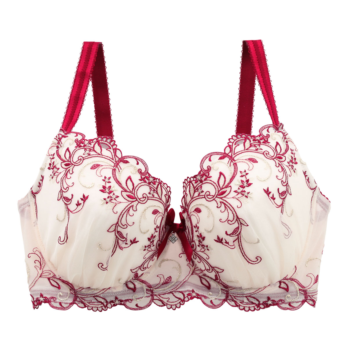 リサマリ Risa Magli レーヌ Reine リース ブラジャー GH 大きいサイズ 単品(RE-レッド-G65)