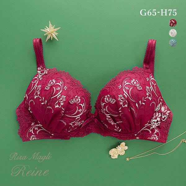 リサマリ Risa Magli レーヌ Reine フラフィー 3/4カップ ブラジャー GH 単品