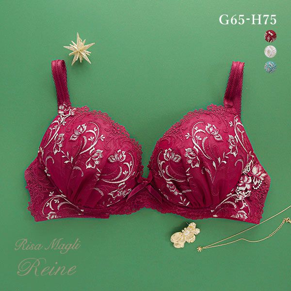 リサマリ Risa Magli レーヌ Reine フラフィー 3/4カップ ブラジャー GH 単品
