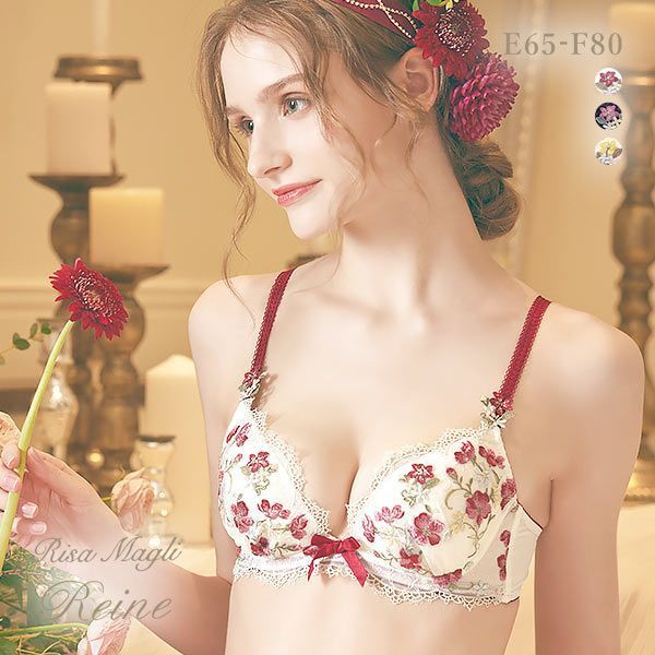 リサマリ Risa Magli レーヌ Reine アン・マリー 3/4カップ ブラジャー EF 谷間ブラ 単品