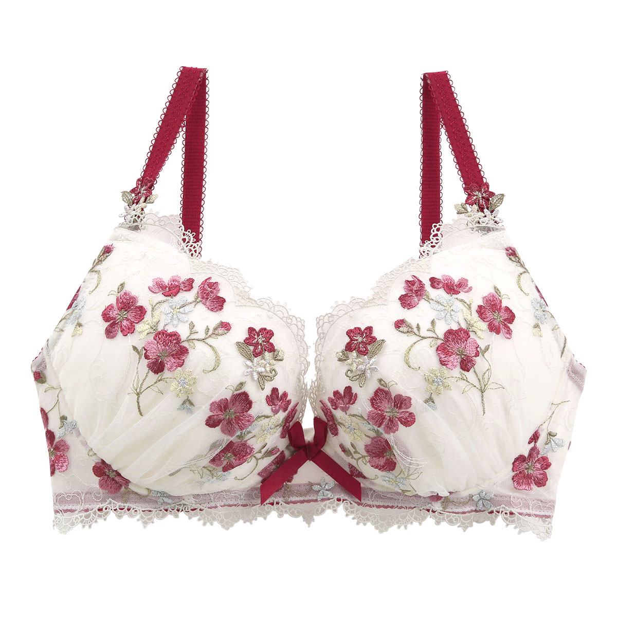 リサマリ Risa Magli レーヌ Reine アン・マリー 3/4カップ ブラジャー GH 単品(RE-レッド-G65)