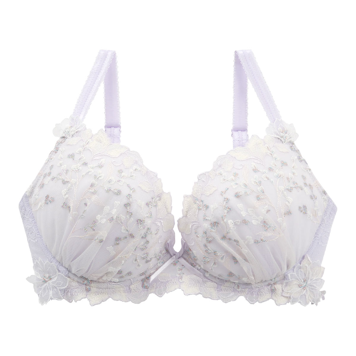 リサマリ Risa Magli レーヌ Reine ロマーヌ 3/4カップ ブラジャー GH 単品(PU-パープル-G65)