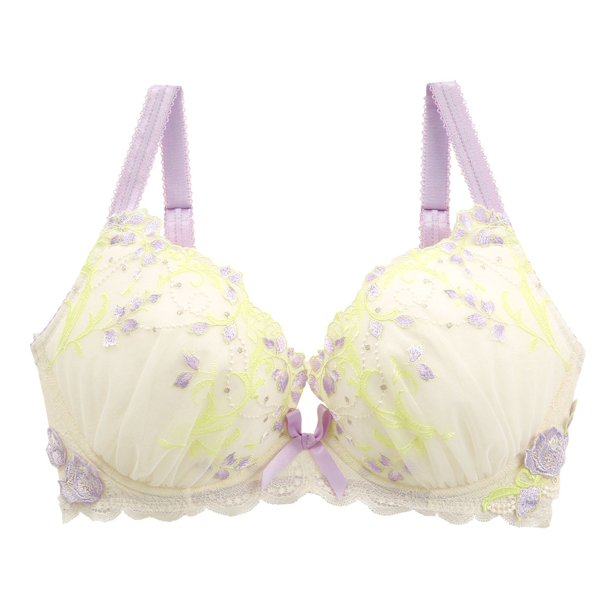 リサマリ Risa Magli レーヌ Reine アナベル 3/4カップ ブラジャー GH 単品(PU-パープル-G65)