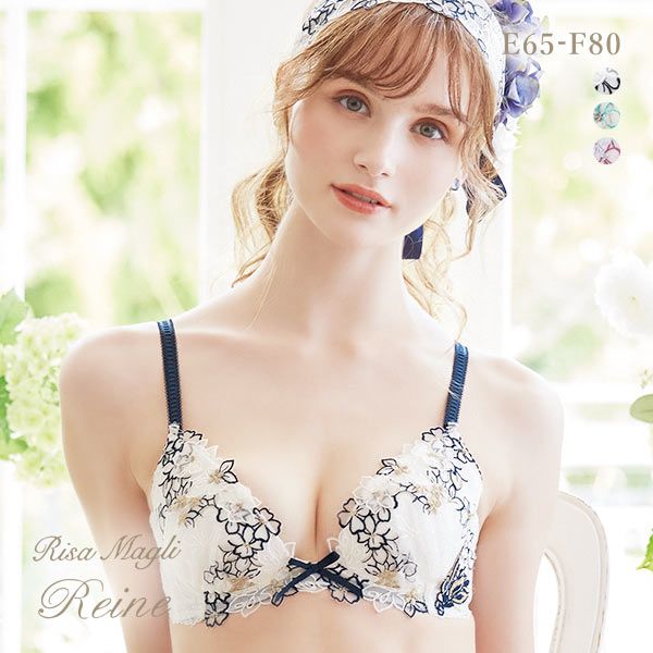 リサマリ Risa Magli レーヌ Reine ナタリア  3/4カップ ブラジャー EF 谷間ブラ 単品