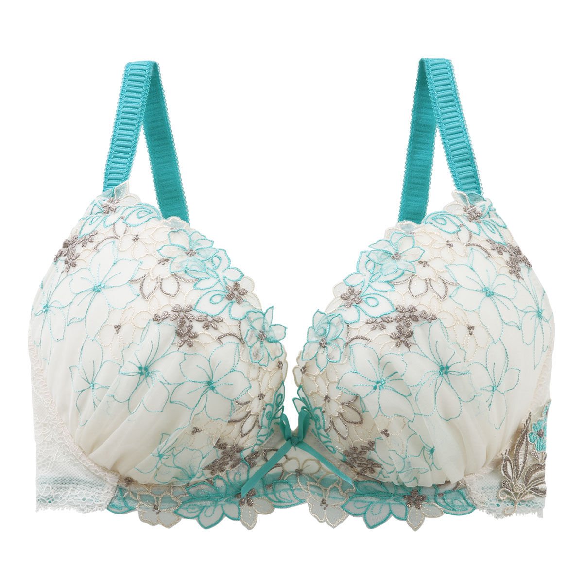 リサマリ Risa Magli レーヌ Reine ナタリア 3/4カップ ブラジャー GH 単品(MI-ミント-G65)