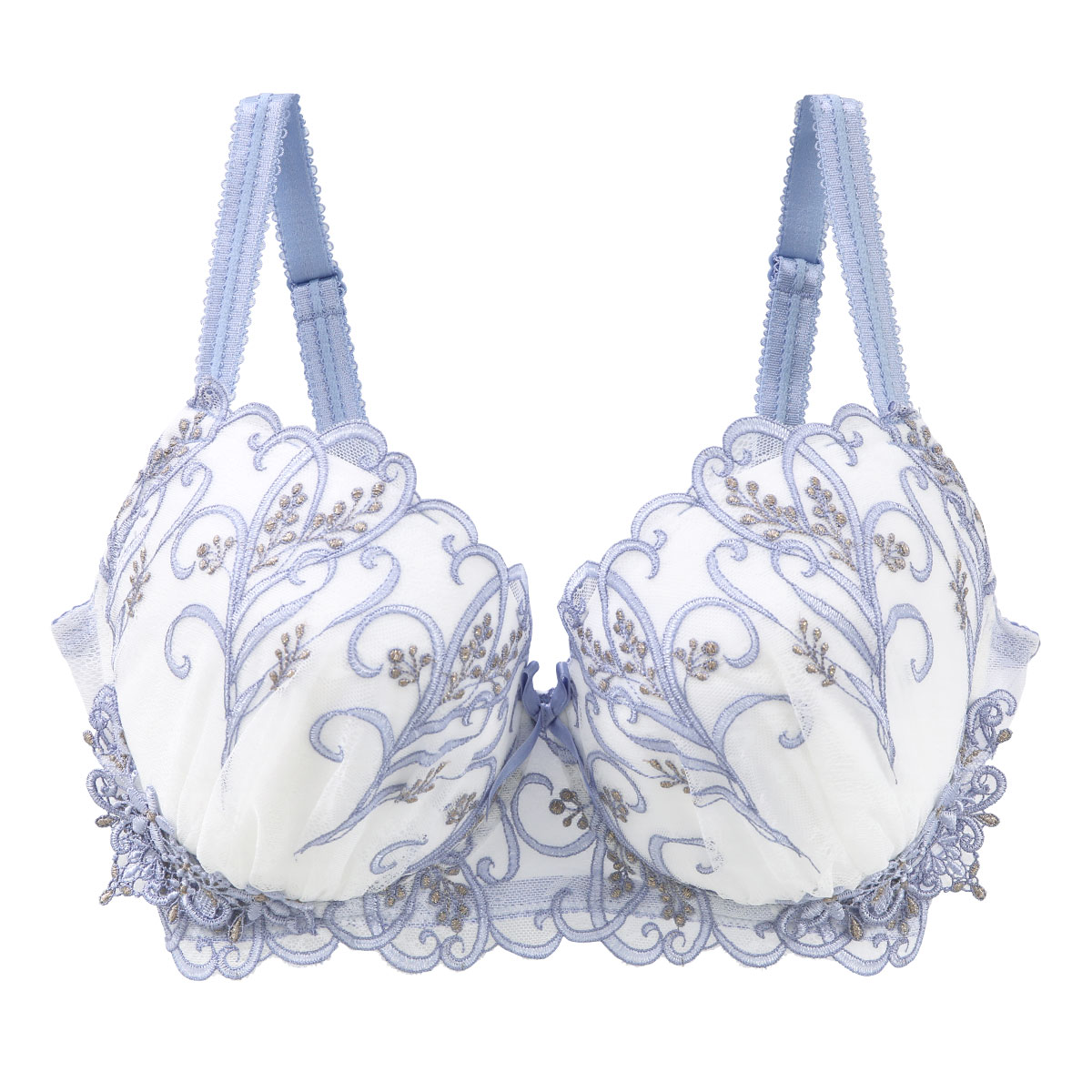 リサマリ Risa Magli レーヌ Reine エリアーヌ ブラジャー GHI 単品(BU-ブルー-G65)