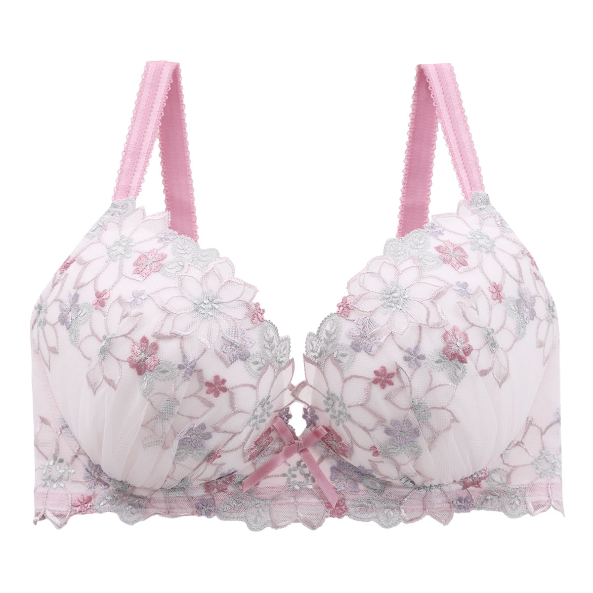 リサマリ Risa Magli カモミーユ ブラジャー GH グラマーブラ 単品(PI-ピンク-G65)