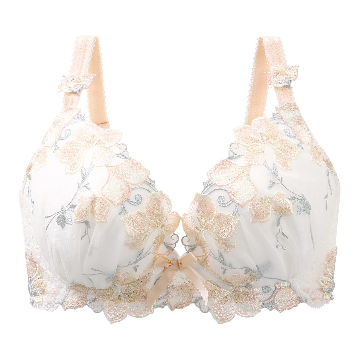 リサマリ Risa Magli レーヌ Reine クレモンス 3/4カップ ブラジャー GH 単品(IV-アイボリー-G65)