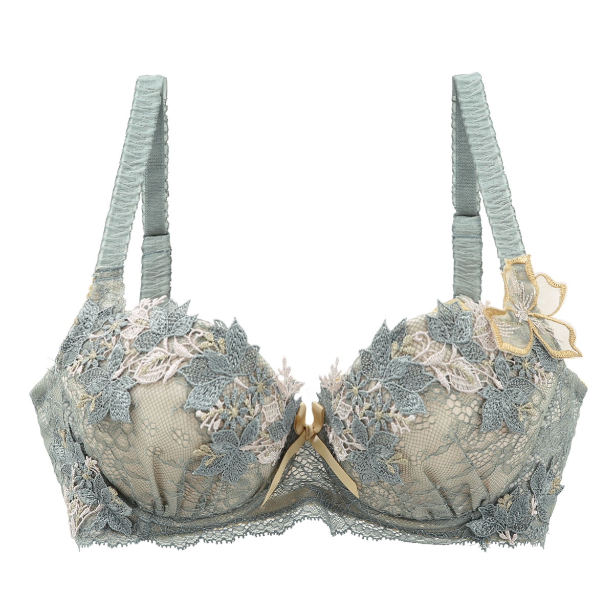 リサマリ Risa Magli レーヌ Reine エレーナ ブラジャー BCD 脇高ブラ 単品(KH-カーキ-B65)