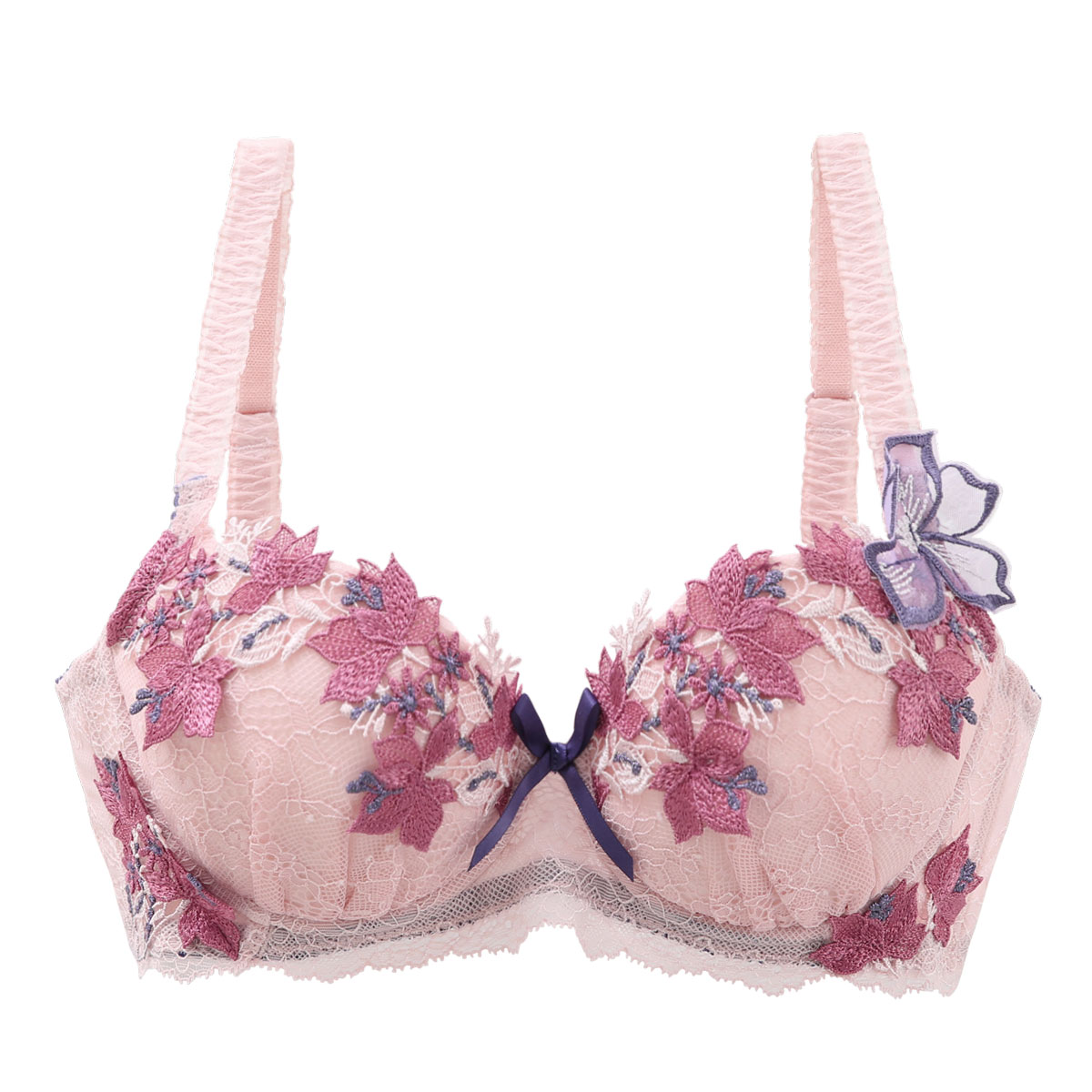 リサマリ Risa Magli レーヌ Reine エレーナ ブラジャー BCD 脇高ブラ 単品(PI-ピンク-B65)