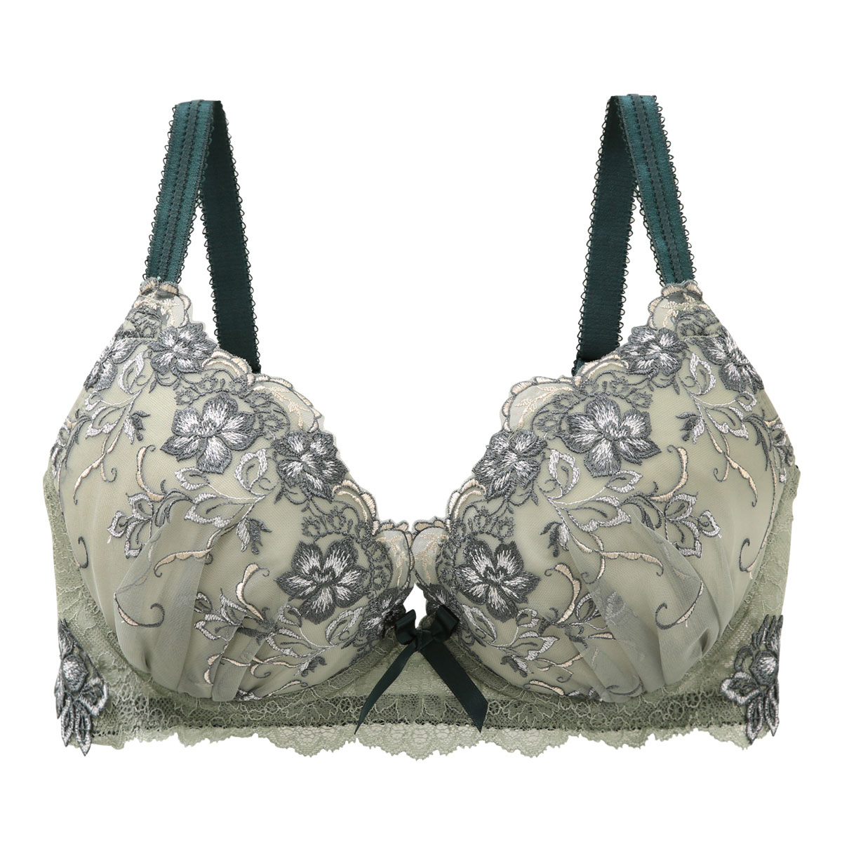 リサマリ Risa Magli マリカ 3/4カップ ブラジャー GH 単品(GR-グリーン-G65)