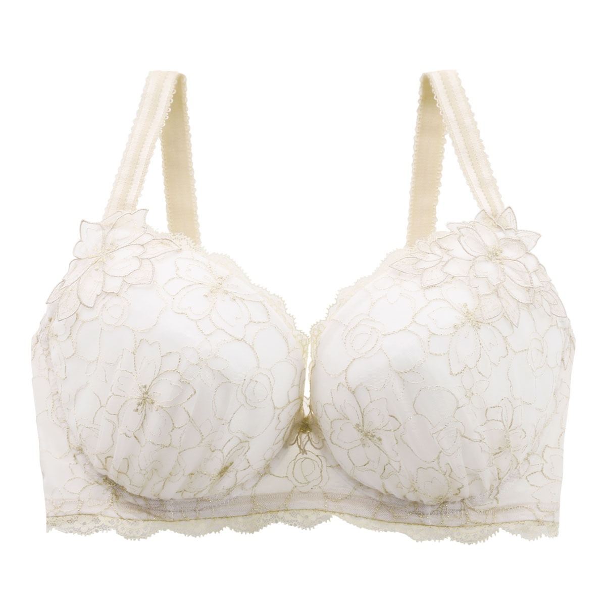 リサマリ Risa Magli ジョエル 3/4カップ ブラジャー GHI 大きいサイズ 単品(IV-アイボリー-G65)