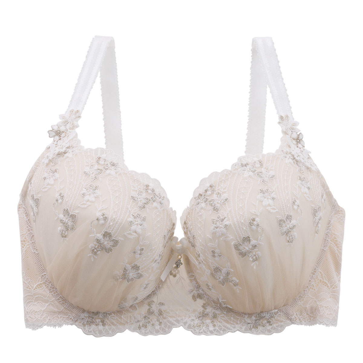 リサマリ Risa Magli レーヌ Reine フェリシテ ブラジャー GHI 単品(WH-ホワイト-G65)