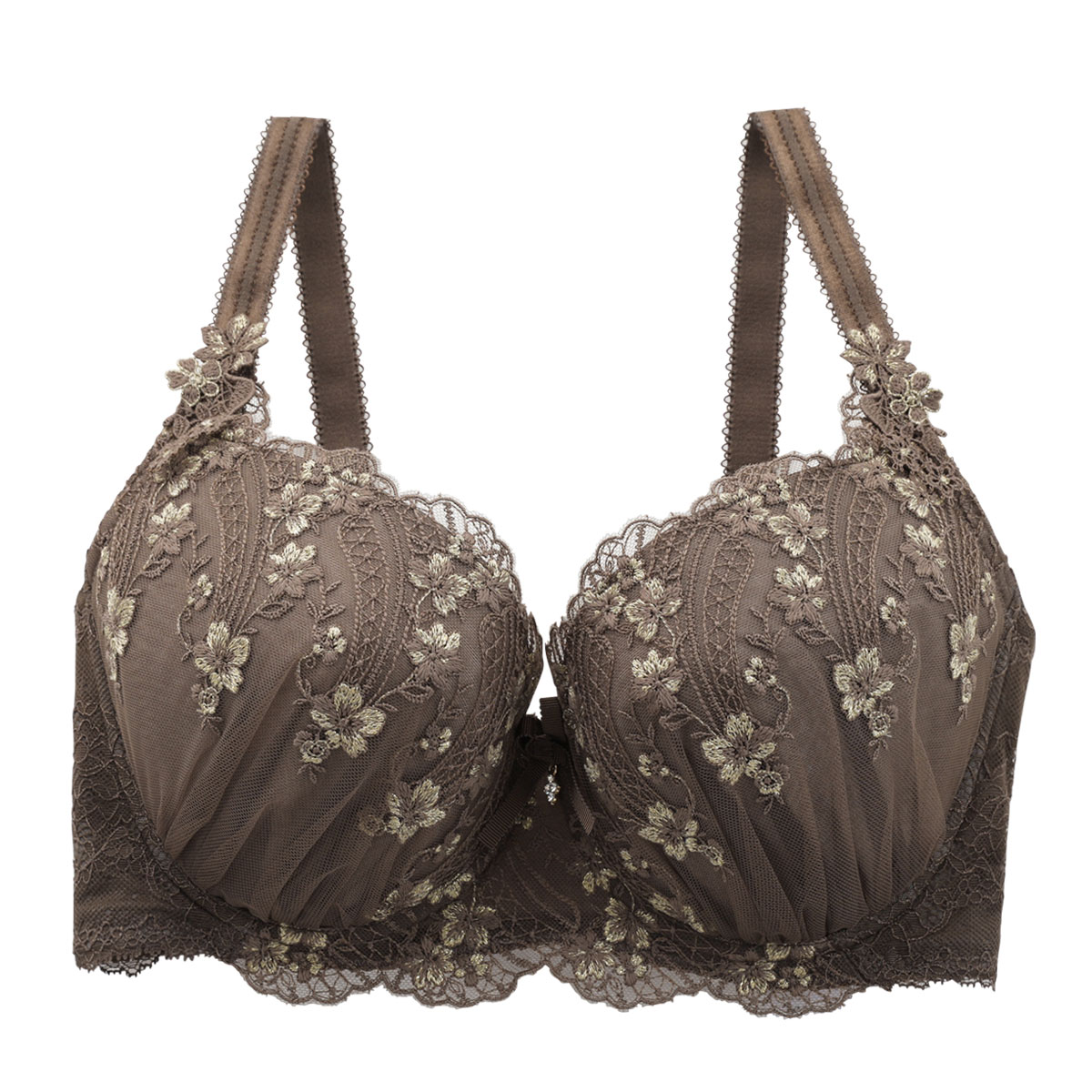 リサマリ Risa Magli レーヌ Reine フェリシテ ブラジャー GHI 単品(BR-ブラウン-G65)