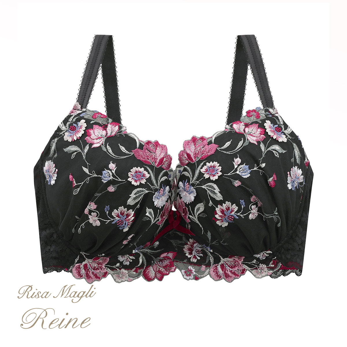リサマリ Risa Magli レーヌ Reine レンヌ ブラジャー GH グラマーブラ 単品(BK-ブラック-G65)