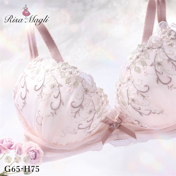 リサマリ ストロ ブラジャー Glamor Bra サイドすっきりタイプ GH グラマーブラ 大きいサイズ Risa Magli