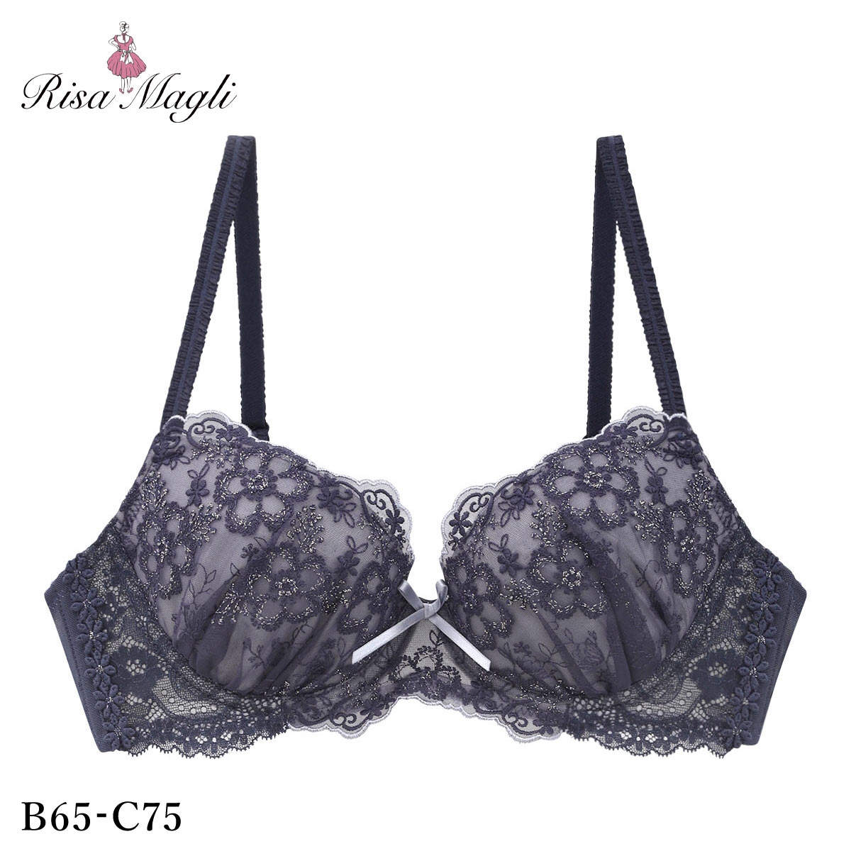 リサマリ ティニー ブラジャー BC スウィートリッチ Sweet Rich Risa Magli(NV-ネイビー-B65)