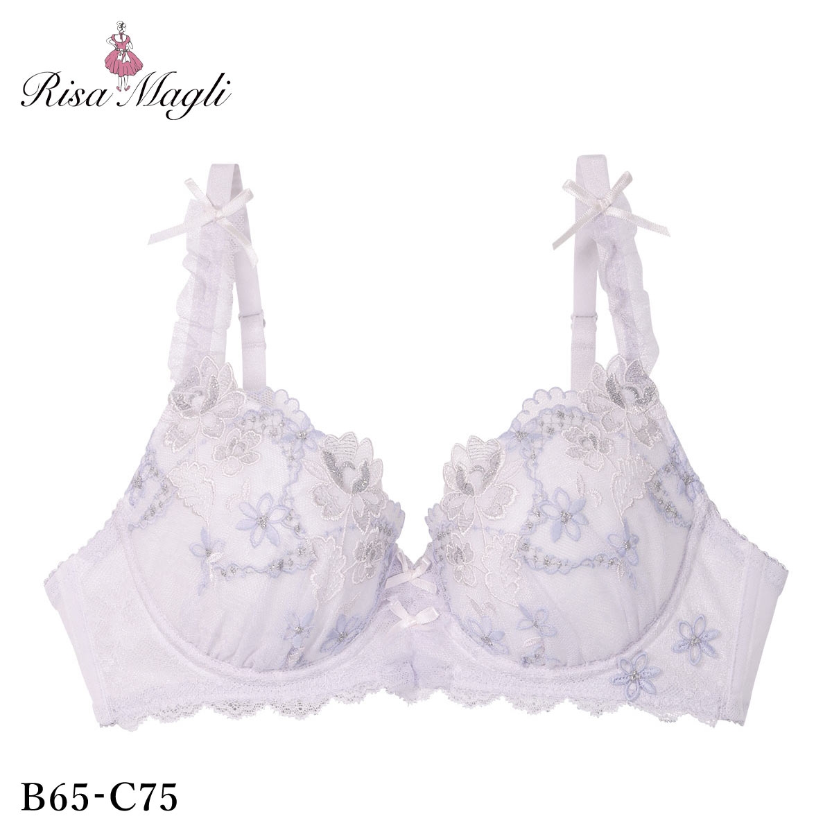 リサマリ セーヌ ブラジャー Side Shape サイドシェイプ BC 谷間ブラ Risa Magli(LV-ラベンダー-B65)