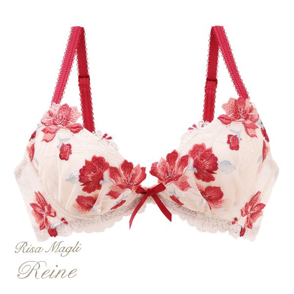 リサマリ Risa Magli レーヌ Reine セレスト 3/4カップ ブラジャー BCD 谷間ブラ 単品