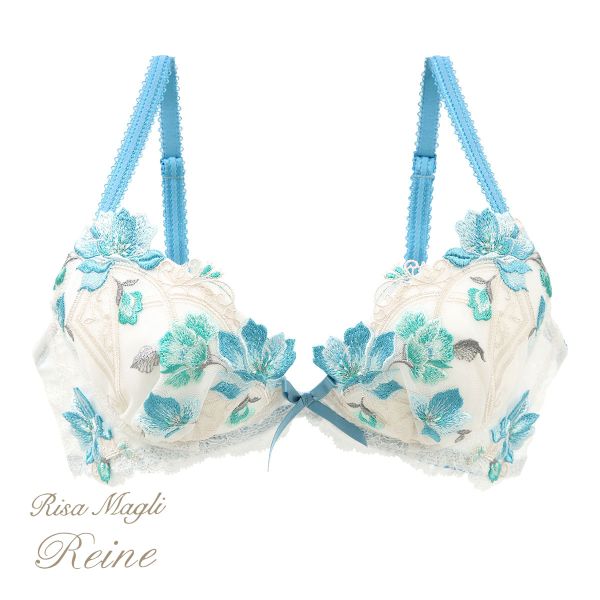リサマリ Risa Magli レーヌ Reine セレスト 3/4カップ ブラジャー BCD 谷間ブラ 単品