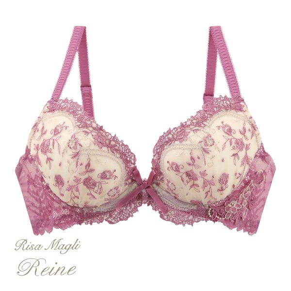 リサマリ Risa Magli レーヌ Reine アリアンナ 3/4カップ ブラジャー EF 谷間ブラ 大きいサイズ 単品