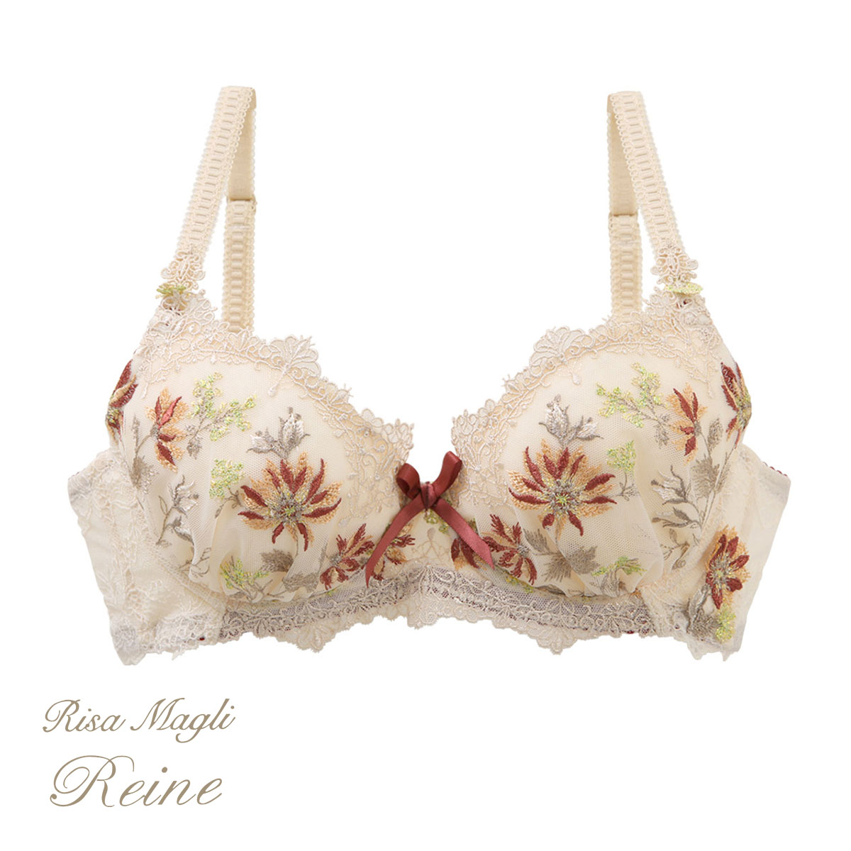 リサマリ Risa Magli レーヌ Reine フレデリカ ブラジャー BCD 谷間ブラ 単品(BE-ベージュ-B65)