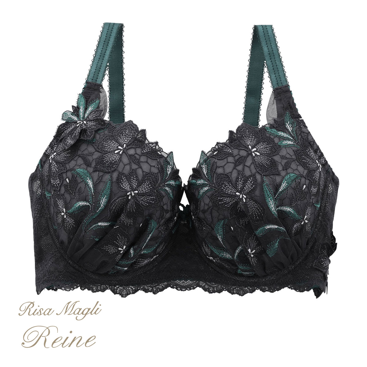 リサマリ Risa Magli レーヌ Reine ケリー ブラジャー GH 単品(CGY-チャコールグレー-G65)