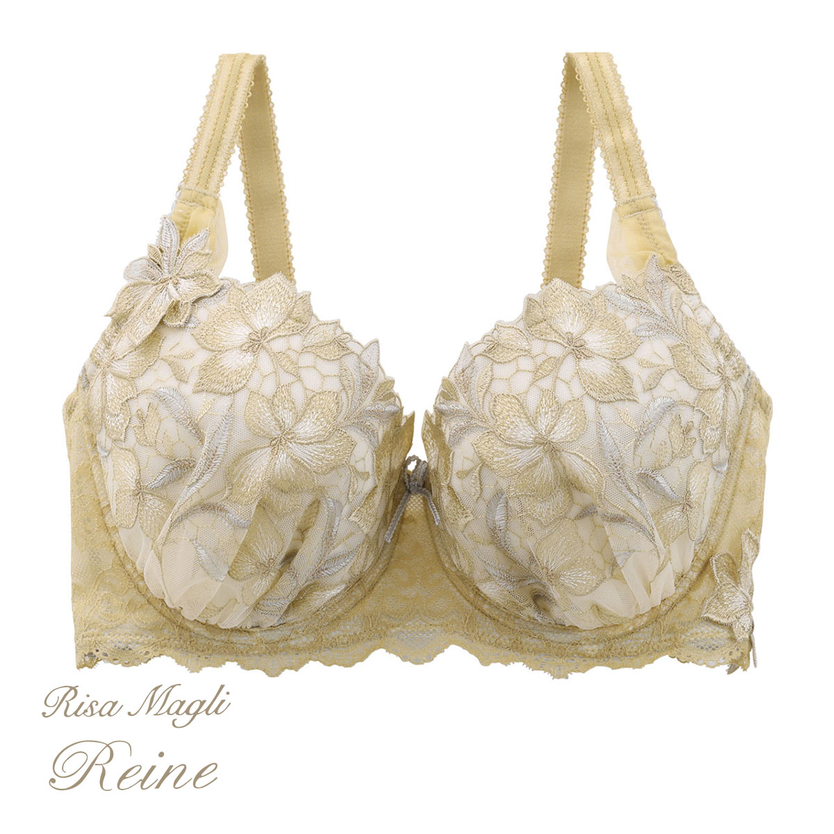 リサマリ Risa Magli レーヌ Reine ケリー ブラジャー GH 単品(MUS-マスタード-G65)