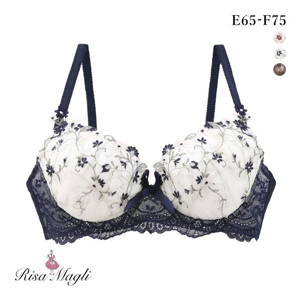 リサマリ Risa Magli ティナ 3/4カップ ブラジャー EF 谷間ブラ 単品