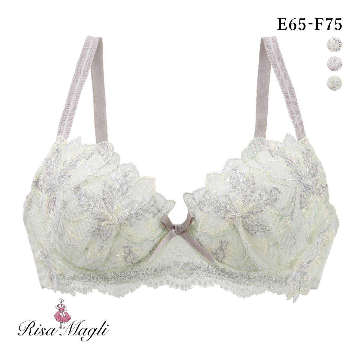 リサマリ ジェシカ ブラジャー BCD 谷間ブラ Risa Magli(MI-ミント-B65)