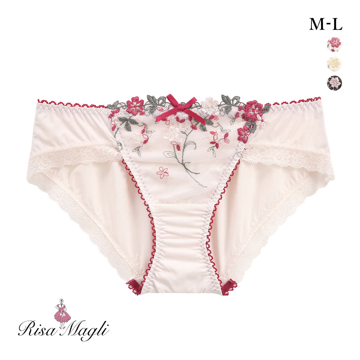 リサマリ ナヨン ノーマル ショーツ Risa Magli(RE-レッド-M)