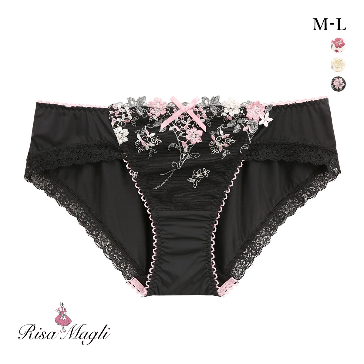 リサマリ ナヨン ノーマル ショーツ Risa Magli(BK-ブラック-M)