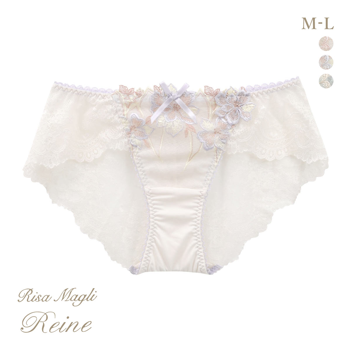 リサマリ レーヌ アデリーノ レース ショーツ Risa Magli Reine(PU-パープル-M)