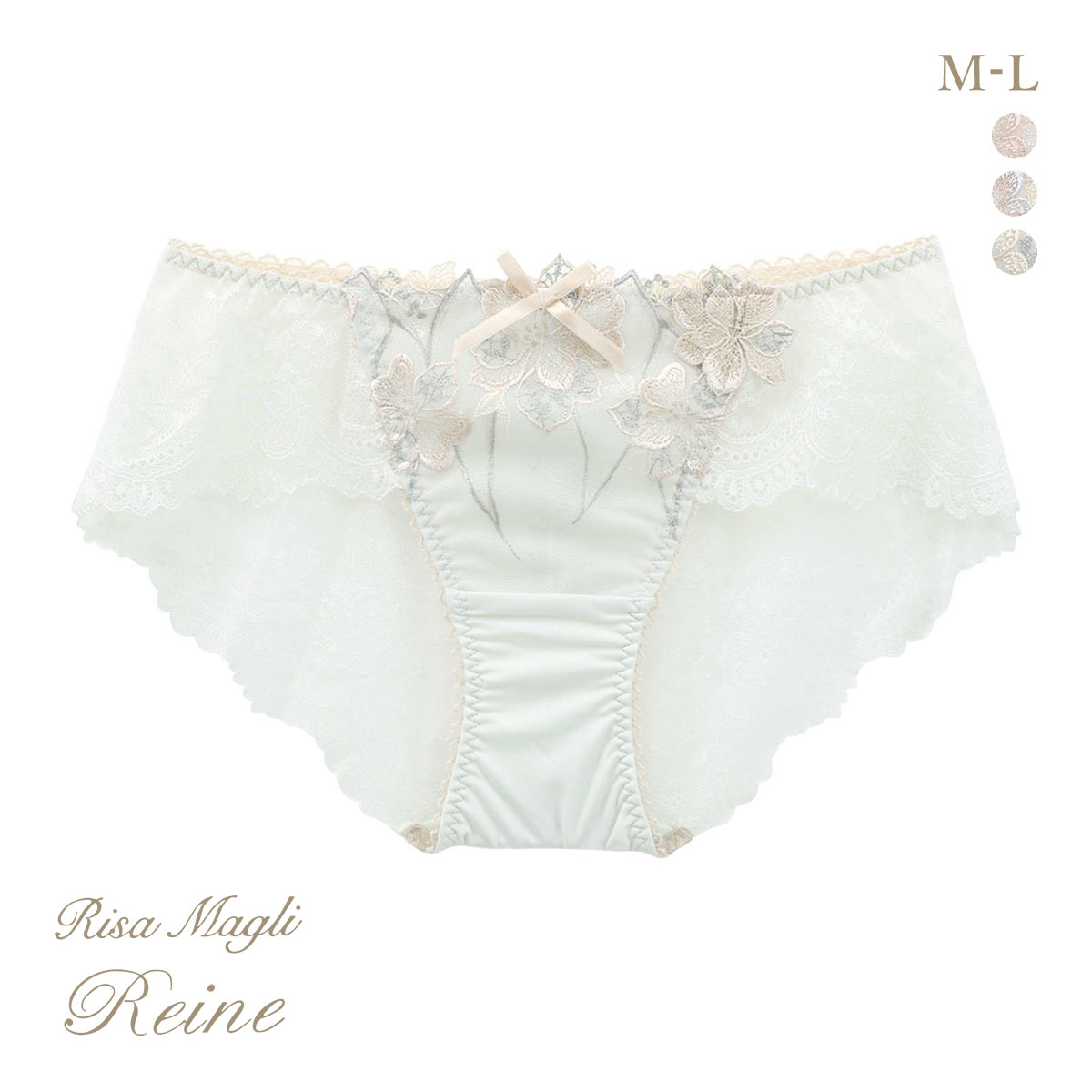 リサマリ レーヌ アデリーノ レース ショーツ Risa Magli Reine(GR-グリーン-M)