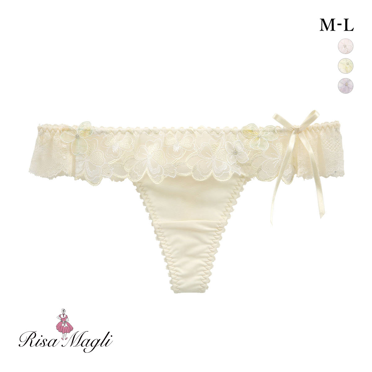 リサマリ マティア Tバック ショーツ タンガ ソング ML Risa Magli(YE-イエロー-M)