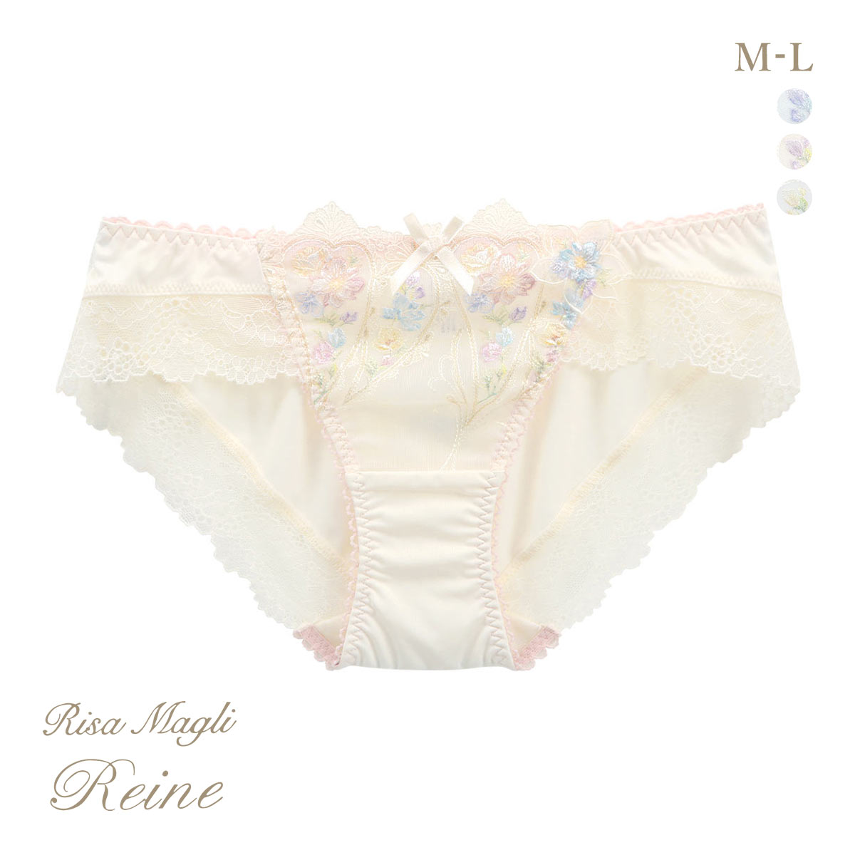 リサマリ レーヌ フロリタ ノーマル ショーツ Risa Magli Reine(CR-クリーム-M)