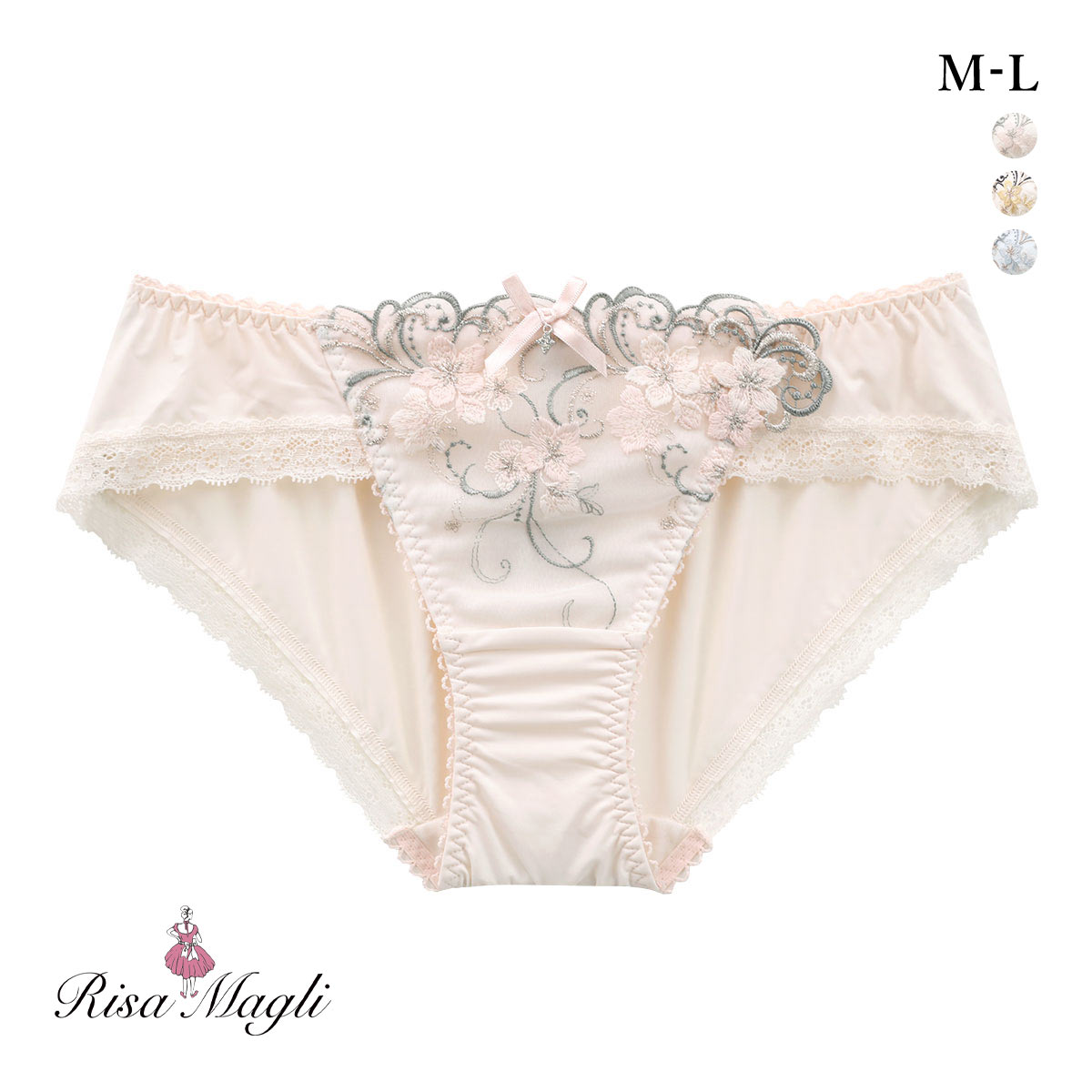 リサマリ アイシャ ノーマル ショーツ Risa Magli(LPI-薄ピンク-M)