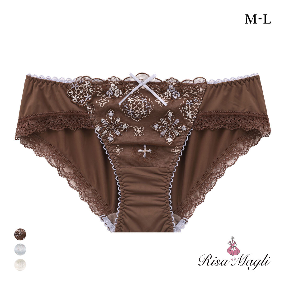 リサマリ キャシー ノーマル ショーツ Risa Magli(BR-ブラウン-M)