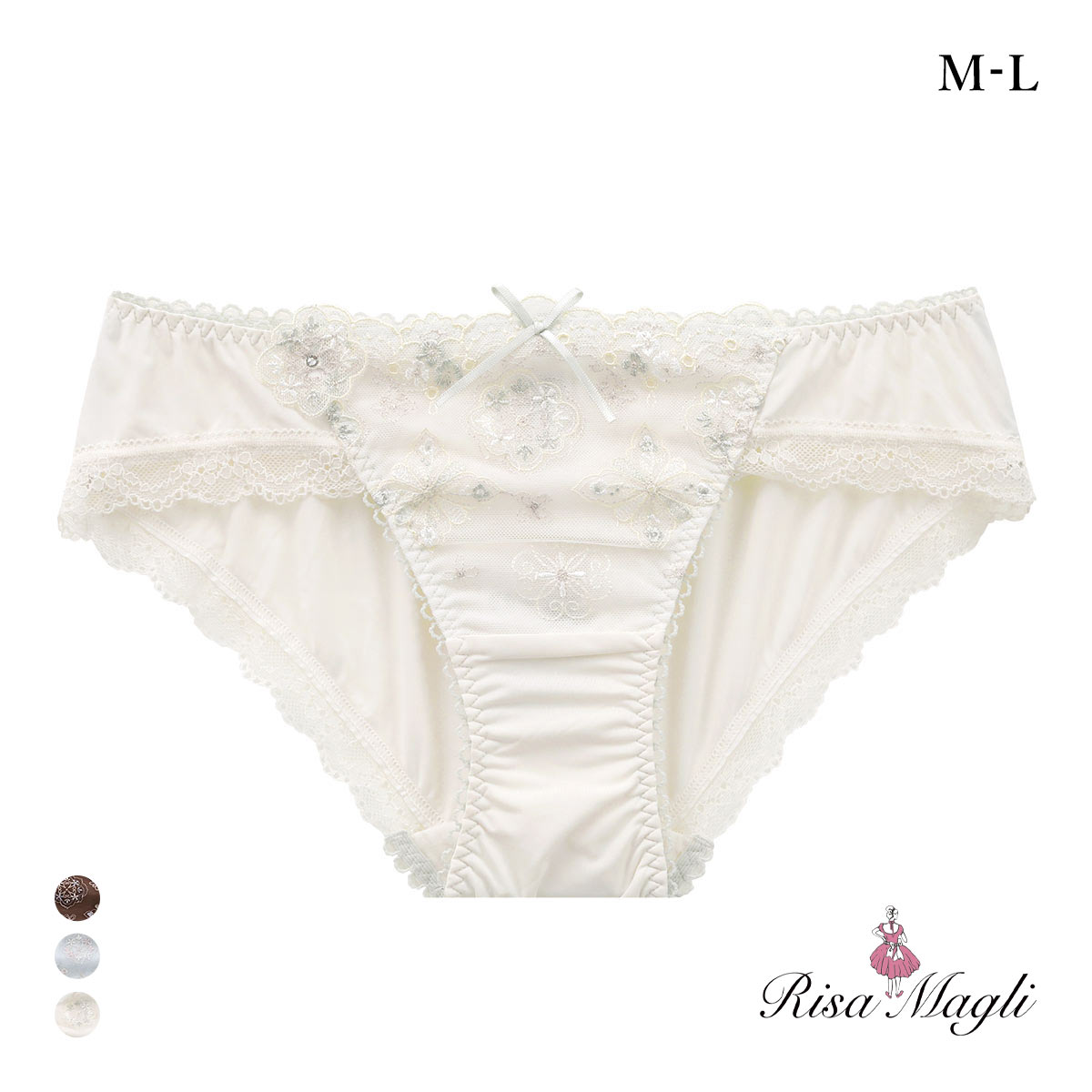 リサマリ キャシー ノーマル ショーツ Risa Magli(IV-アイボリー-M)