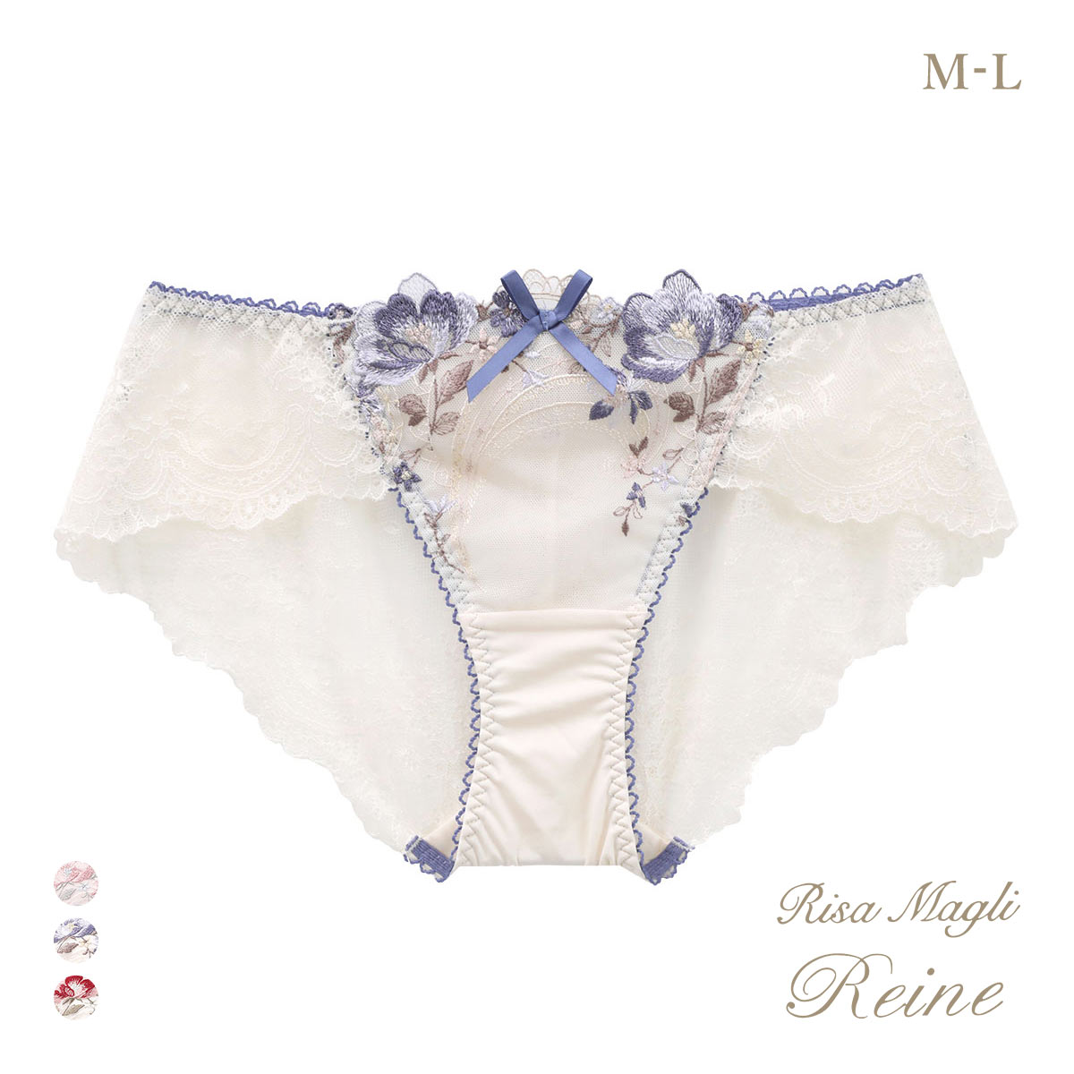 リサマリ レーヌ サリー レース ショーツ Risa Magli Reine(BU-ブルー-M)