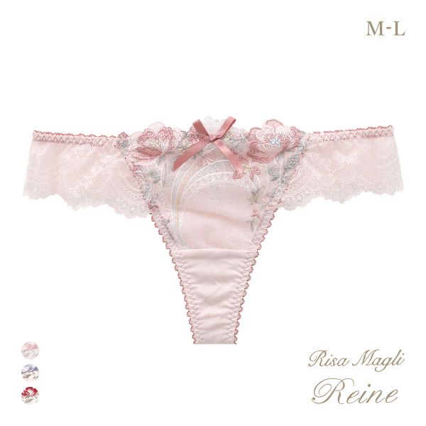 リサマリ レーヌ サリー ショーツ Tバック タンガ ソング バックレース Risa Magli Reine