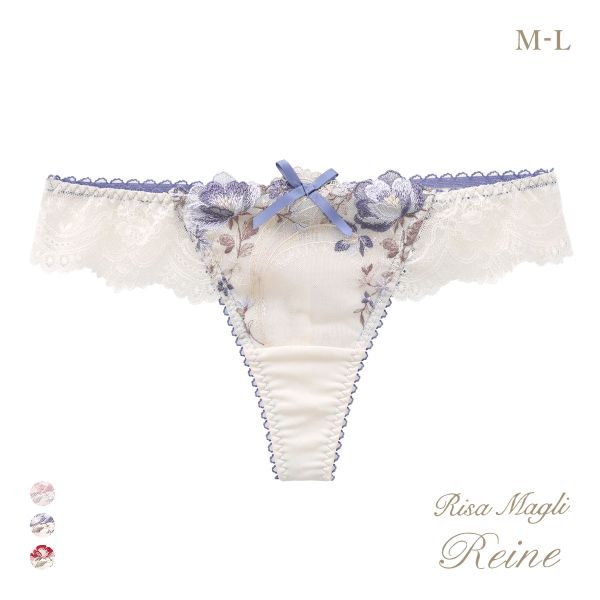 リサマリ レーヌ サリー ショーツ Tバック タンガ ソング バックレース Risa Magli Reine