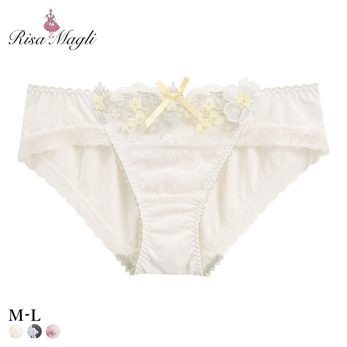 リサマリ ジニー ノーマル ショーツ Risa Magli(IV-アイボリー-M)