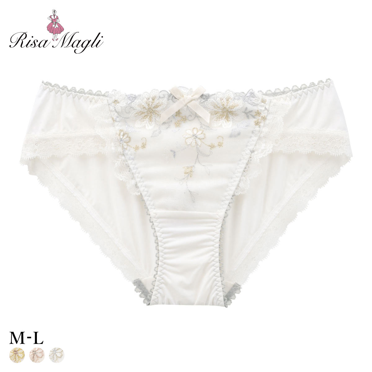 リサマリ ジア ノーマル ショーツ Risa Magli(IV-アイボリー-M)