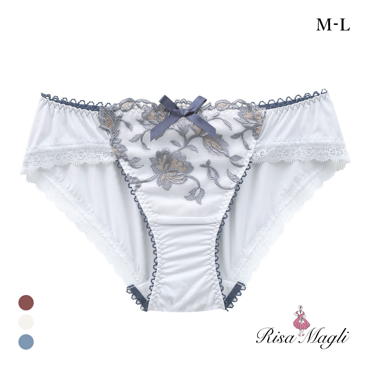 リサマリ エレノア ノーマル ショーツ Risa Magli(BU-ブルー-M)