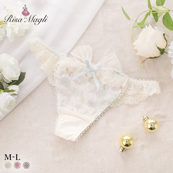 リサマリ ルビー Tバック ショーツ バックレース タンガ ソング ML Risa Magli