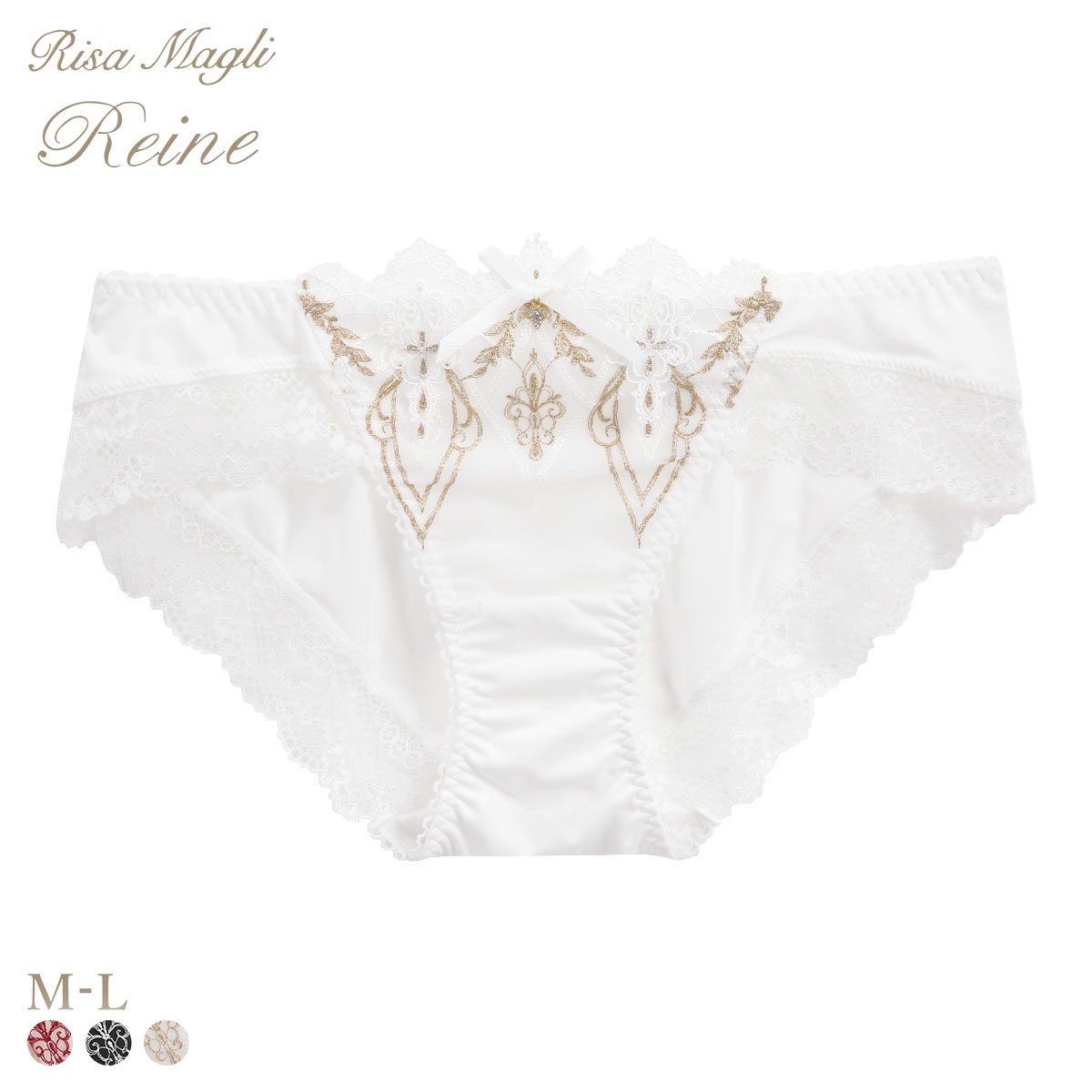 リサマリ レーヌ ジュエリー ノーマル ショーツ Risa Magli Reine(WH-ホワイト-M)