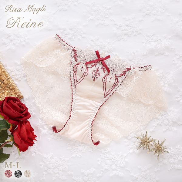 リサマリ レーヌ ジュエリー レースショーツ ノーマル バックレース Risa Magli Reine(RE-レッド-M)