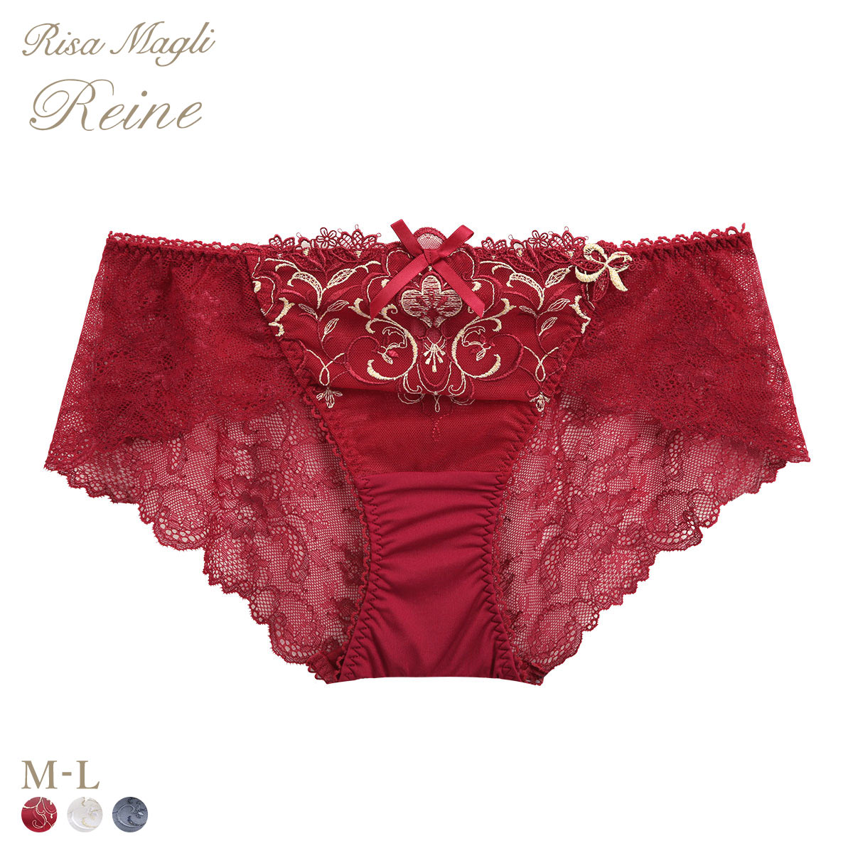 リサマリ レーヌ アリーナ レースショーツ ノーマル バックレース Risa Magli Reine(RE-レッド-M)